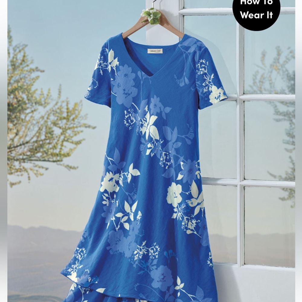 Floral Blue Dress